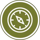 Explorer archetype icon of compass
