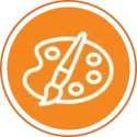 Creator archetype icon of a palette