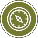 Explorer archetype icon of compass