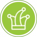 Jester archetype icon of jester hat